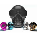 Skull Wireless Bluetooth Speaker in black, blue, gold, matte black, rose, or silver with compact design