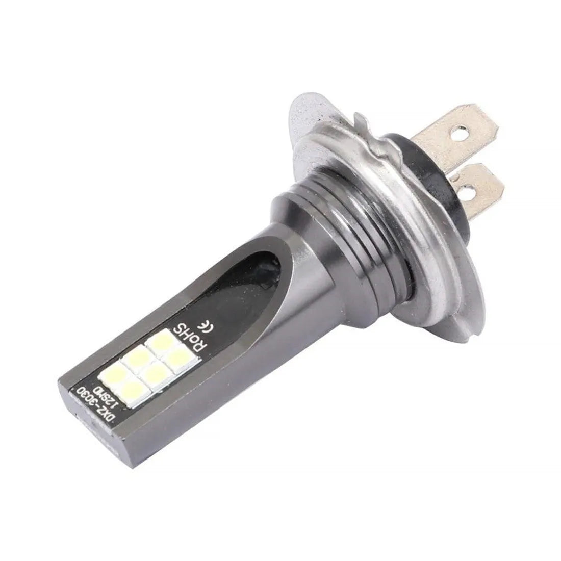 H7 LED fog light with aluminium housing and 12 SMD beads for car fog lamp upgrade