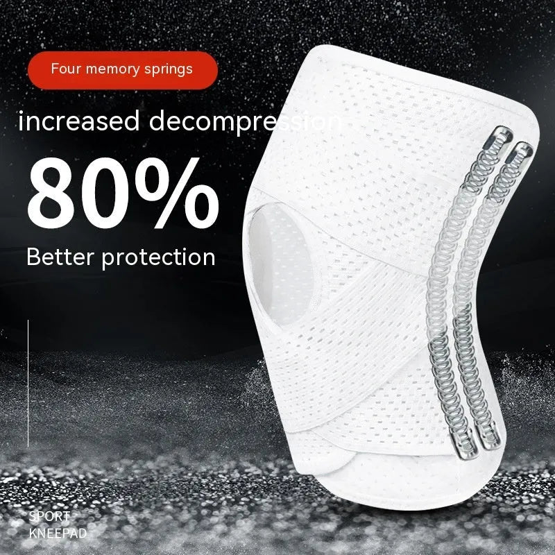 Adult knee protective sleeve for meniscus and patellar injury recovery in mesh fabric