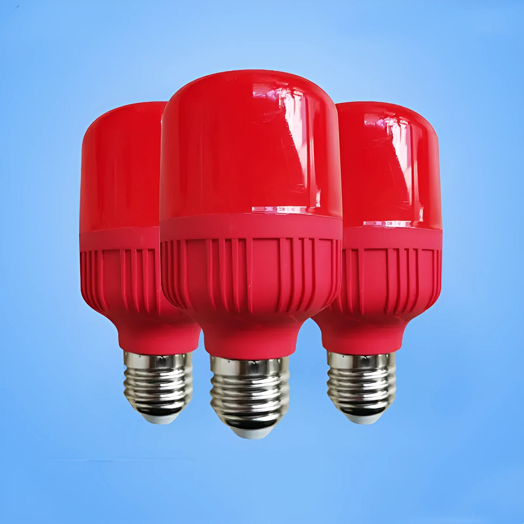 LED globe light bulb with coloured light, 220V socket, IP43 rated, available in multiple wattages.