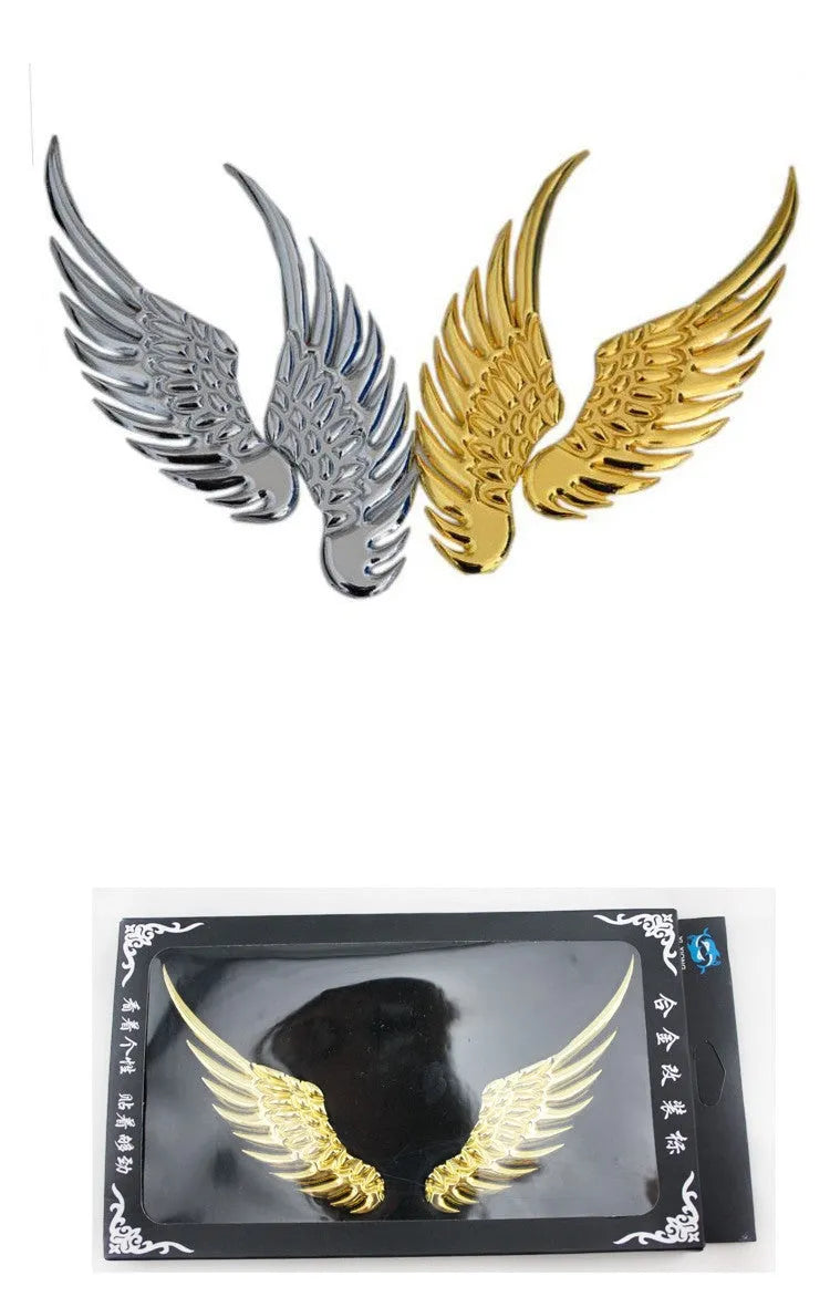 3D car window glass labeling stickers in gold or silver for car modification supplies
