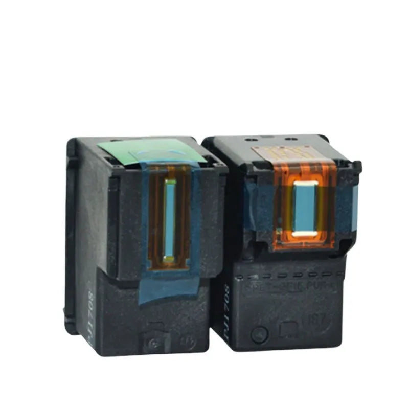 HP Deskjet compatible black and colour ink cartridge set, refillable design