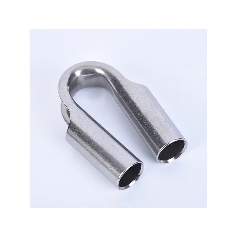 Stainless steel tubular chicken heart ring round sleeve ring set showing multiple sizes from M4 to M35