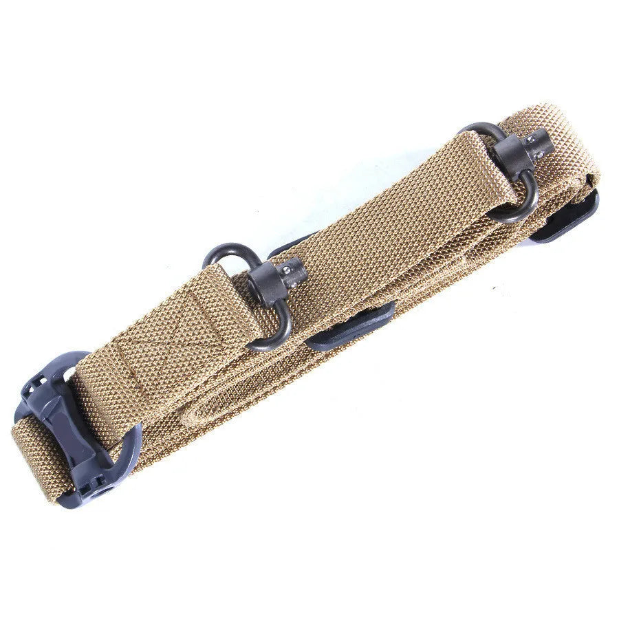 MS4 tactical nylon multifunctional strap rope in black colour showing 150 cm length