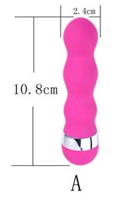 Realistic mini dildo vibrator with six style options for women, battery-powered with integrated moulding construction