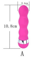 Realistic mini dildo vibrator with six style options for women, battery-powered with integrated moulding construction