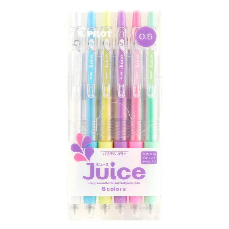 Baiguole gel pen showing multiple colour options including metallic gold, tender pastels and fluorescent orange
