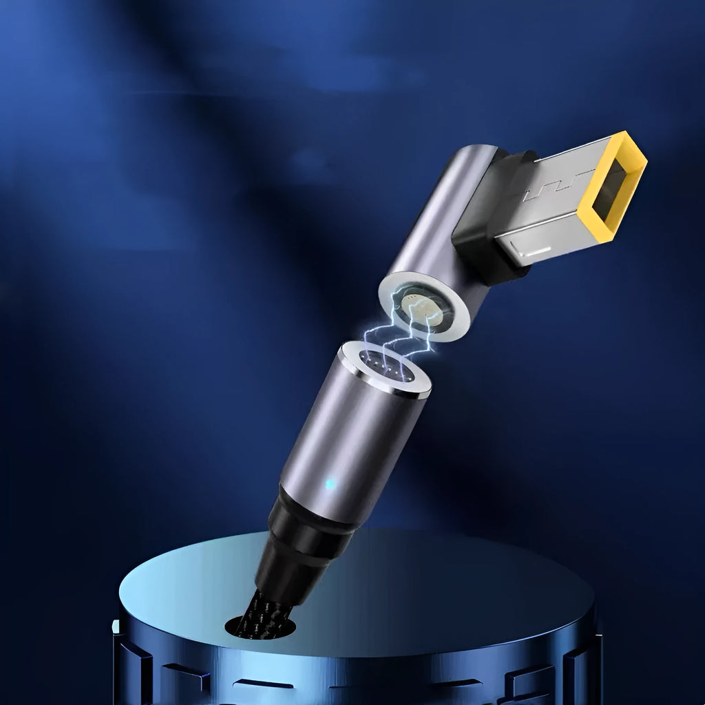 Lenovo Type-C to Square Port magnetic charging cable showing 1.8m length and magnetic connector
