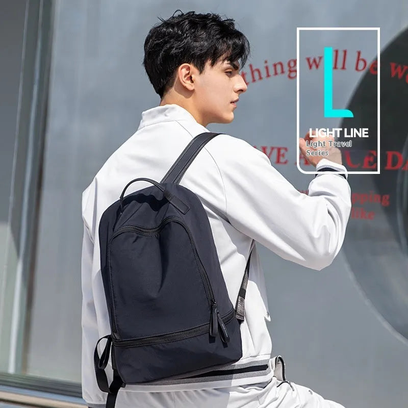 Marco Leideng lightweight Oxford cloth backpack in solid colour with 20L capacity