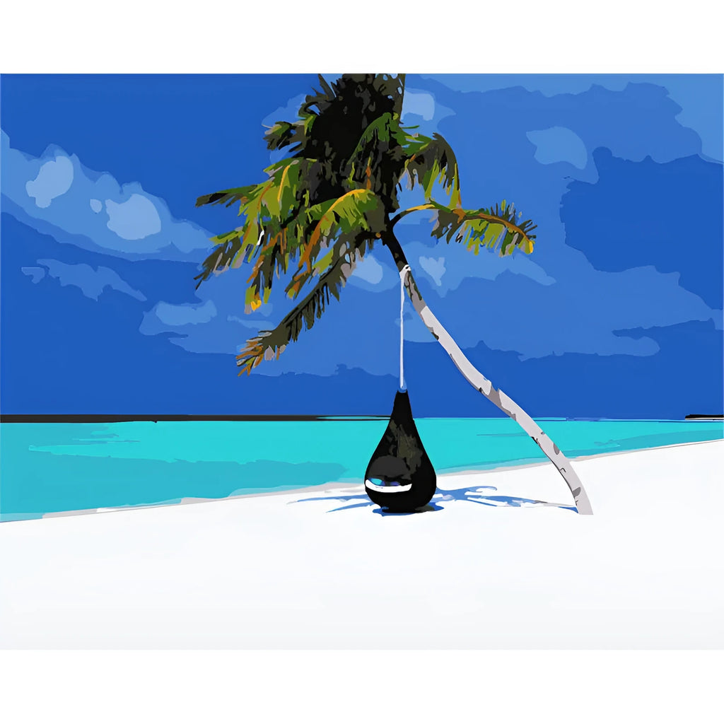 Digital oil painting canvas artwork with Kz918 colour design measuring 40cm by 50cm