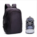 Black Oxford cloth drone backpack showing 52cm compartment with computer and camera pockets