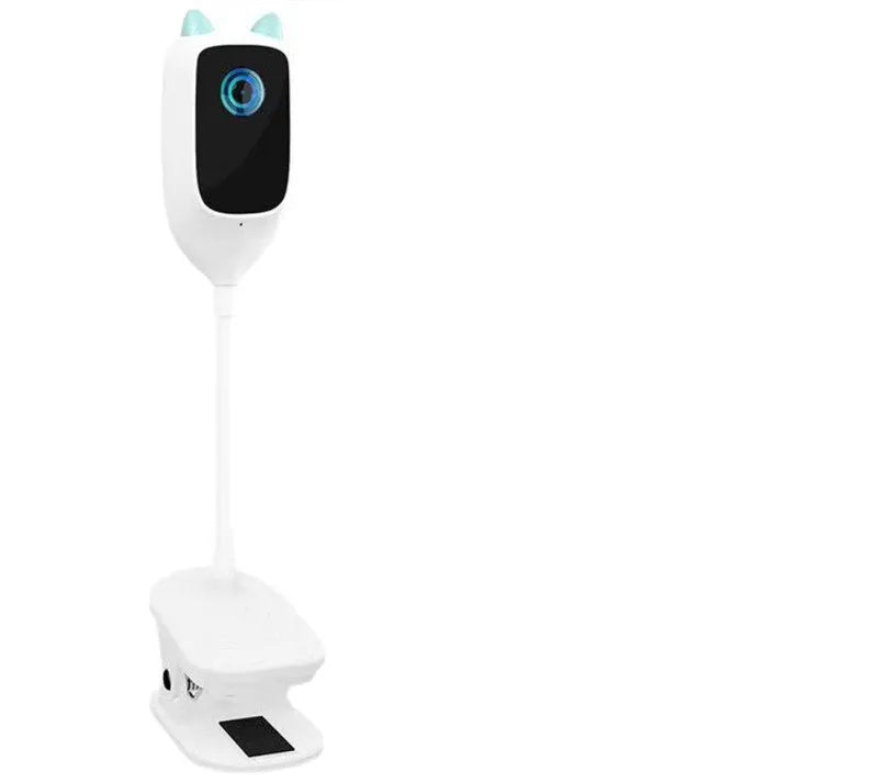 White transparent xiaovv smart baby monitor with 1080p HD infrared night vision and 150-degree ultra wide angle, frosted ABS shell