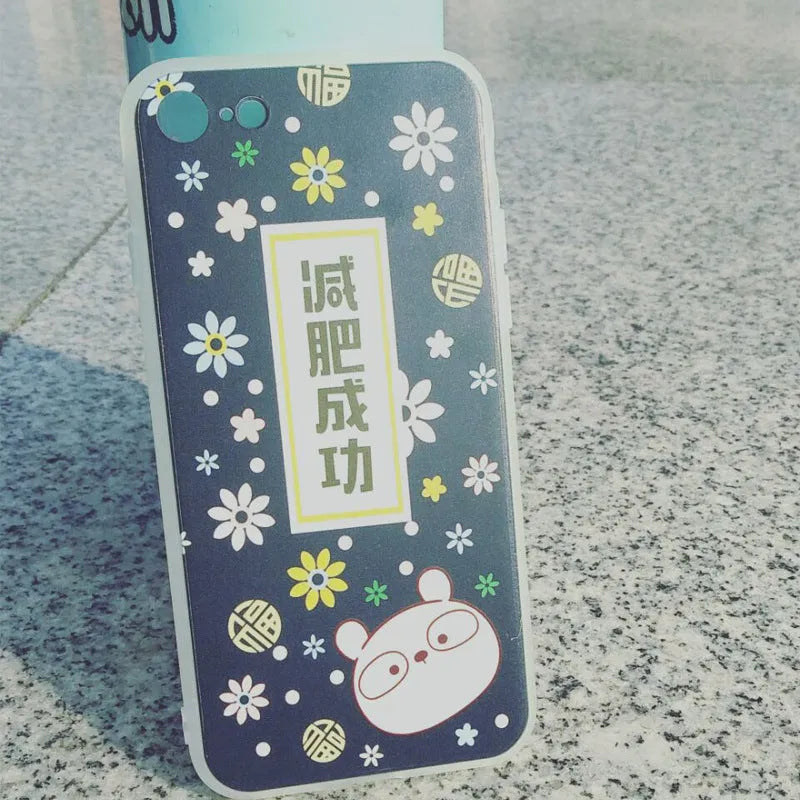 Transparent TPU phone case with custom printing on back cover for multiple phone models