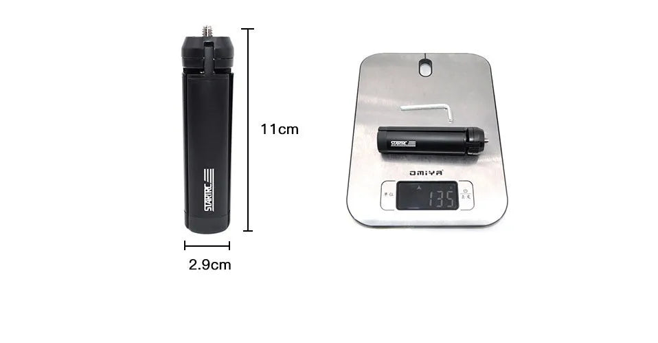 Aluminium alloy iPhone bracket and 11cm table tripod accessory
