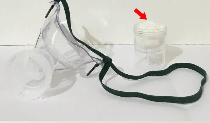 Soft rubber mask aid for improving face mask fit and comfort