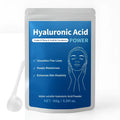 Container of pure hyaluronic acid powder, 150 grams, for DIY skincare formulation.