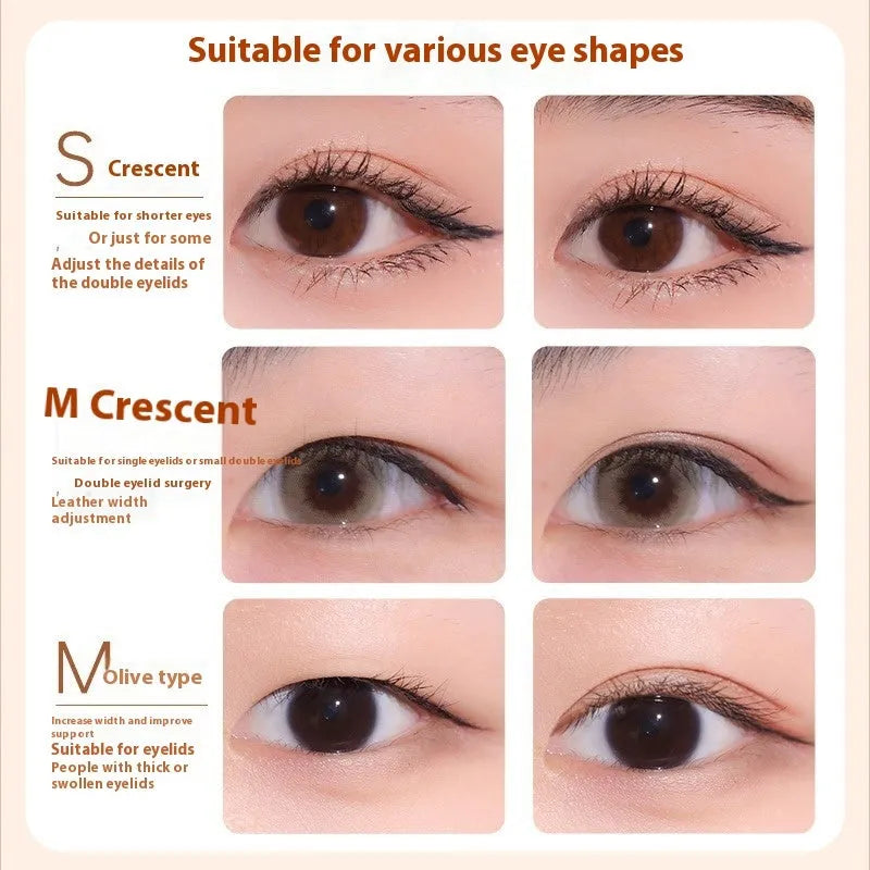 Double eyelid stickers roll with invisible traceless lace design for temporary eyelid enhancement