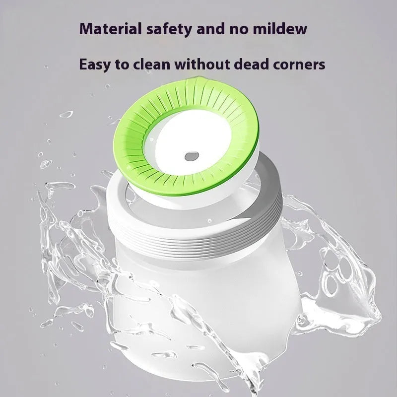 Green suspension pet bowl with non-wet mouth design for dogs and cats