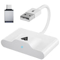 Car wired to wireless Android system adaptor with multiple colour options for original CARPLAY vehicle models