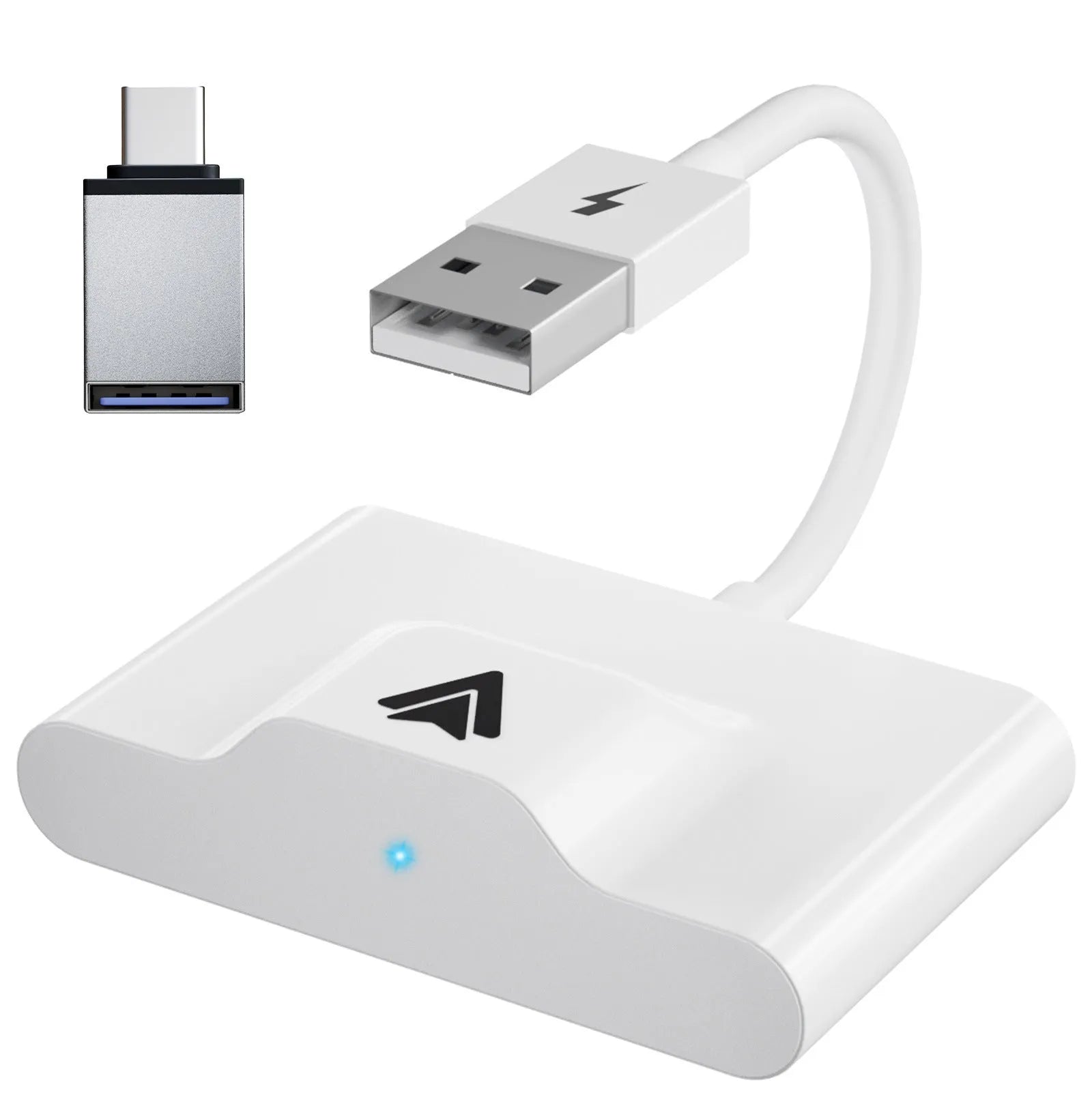Car wired to wireless Android system adaptor with multiple colour options for original CARPLAY vehicle models