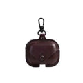 Hot Pressed Headphone Holster for AirPods Pro in black with cross pattern, showing dimensions 60.6mm x 45.2mm x 21.7mm