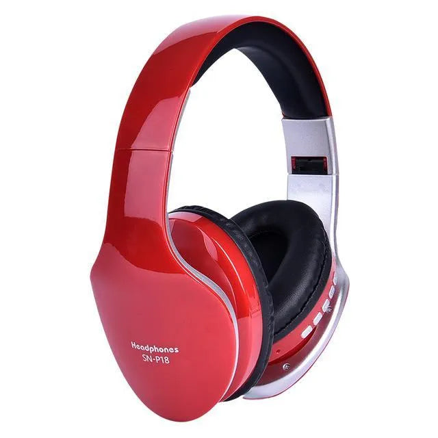 HobbyLane Bluetooth headset in black, red or white with 40mm drivers and 1.2m cable