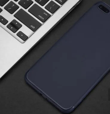 TPU mobile phone shell for iPhone in black, showing slim 0.8mm thickness and precise cutouts