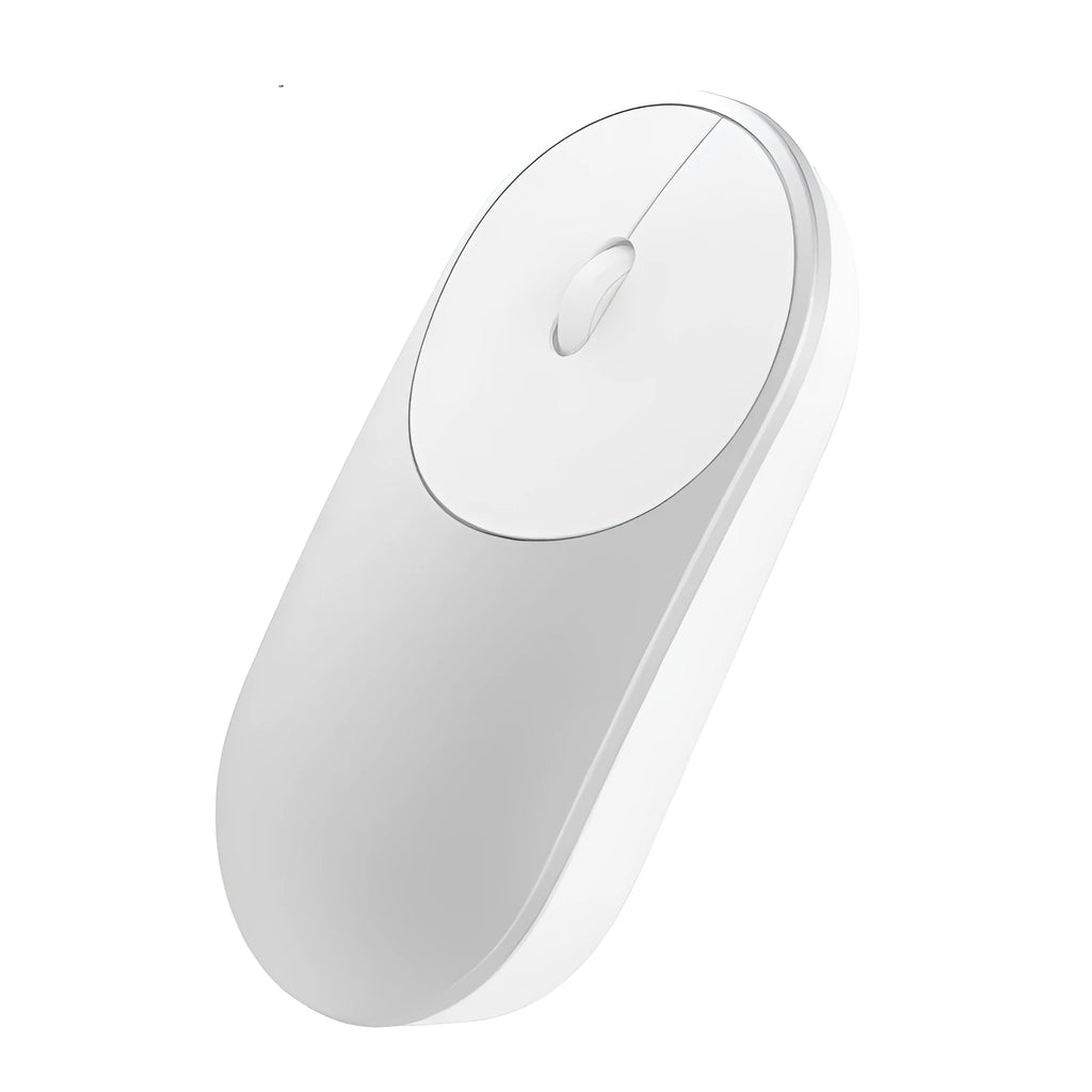 Wireless portable mouse for laptops with Bluetooth connectivity in black or white