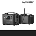 RIVER Pro 720Wh portable power station with multiple output ports and charging cables