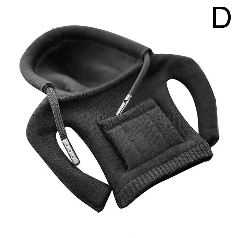 Gear shift knob hoodie cover in multiple colours showing 13x8cm dimensions and cloth material