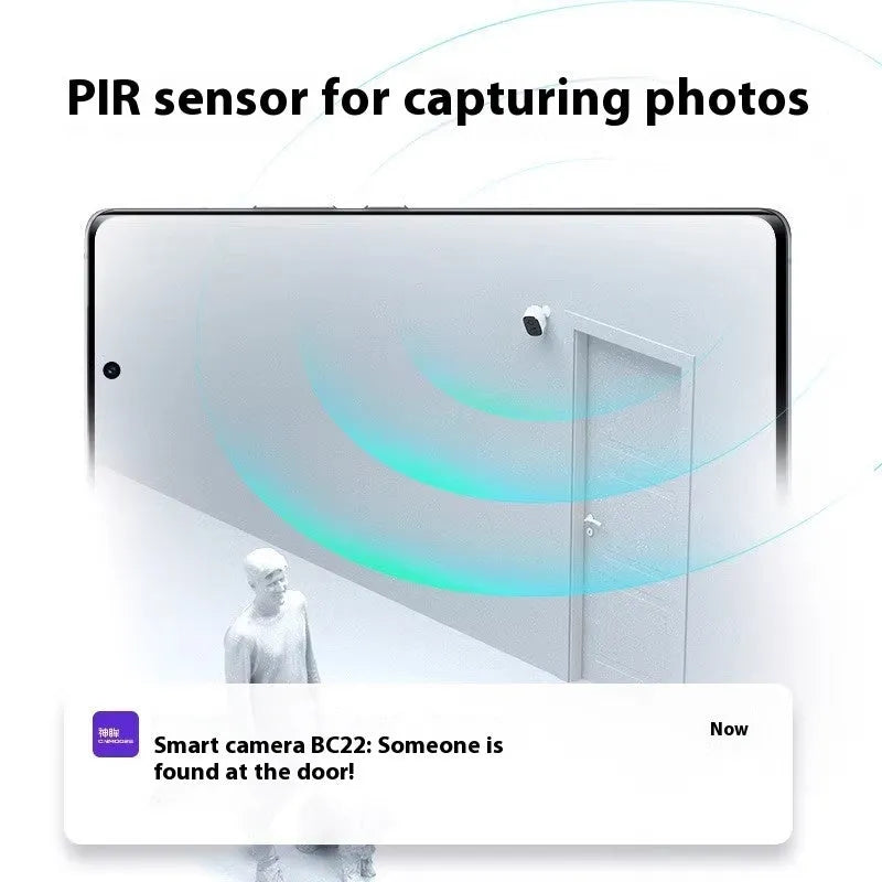 Wireless battery surveillance camera with 1.2-inch ball design and self-contained bracket