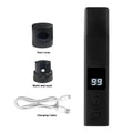 Black electric pet nail grinder with dust cover and LED light for dogs