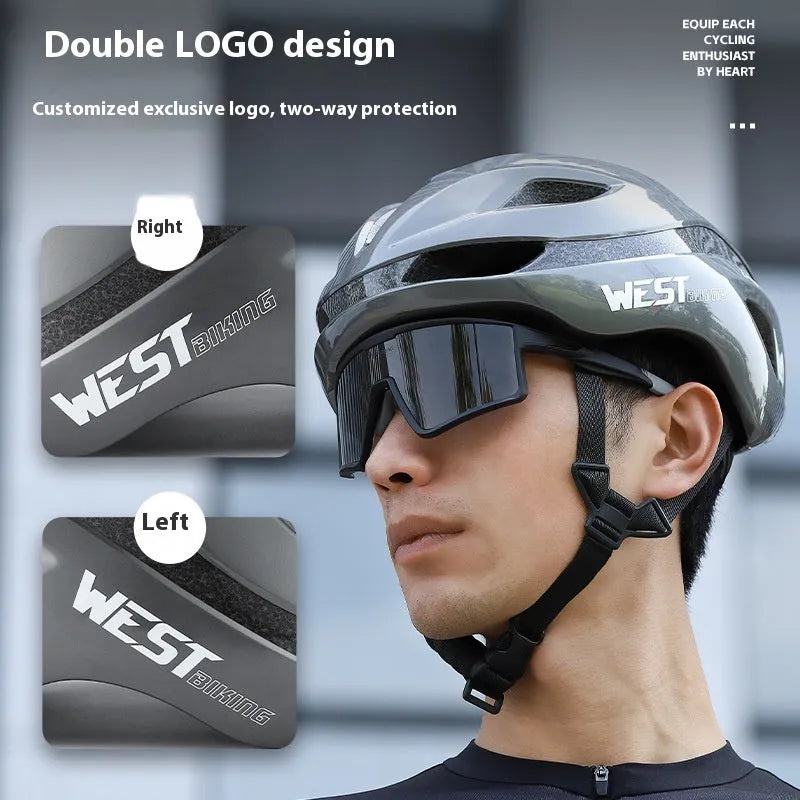 Road bike safety helmet shown in multiple colours including black, white, titanium, and pink.