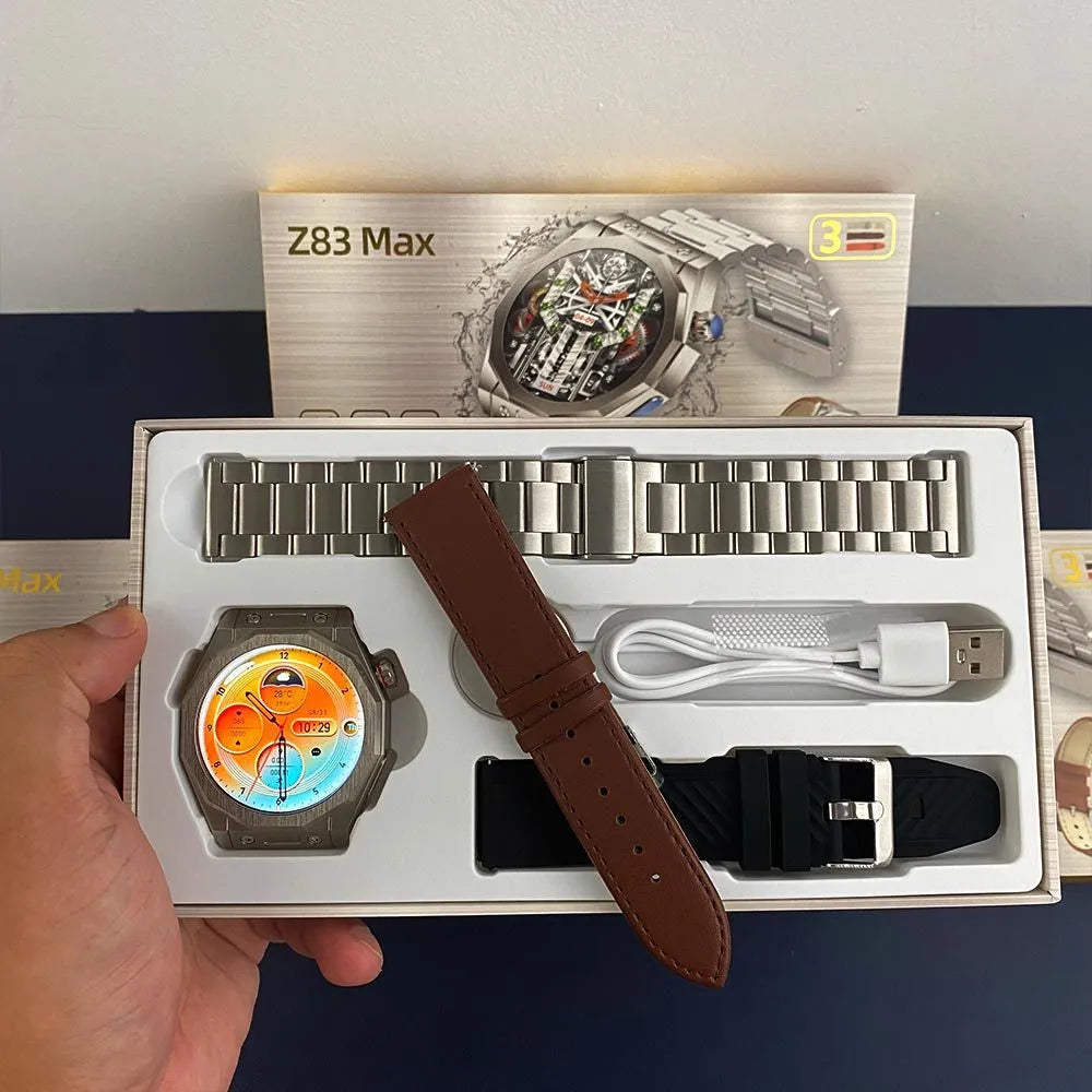 Smart watch with TFT screen and touch button, available in orange red, blue, milky white, and black, with charger and manual