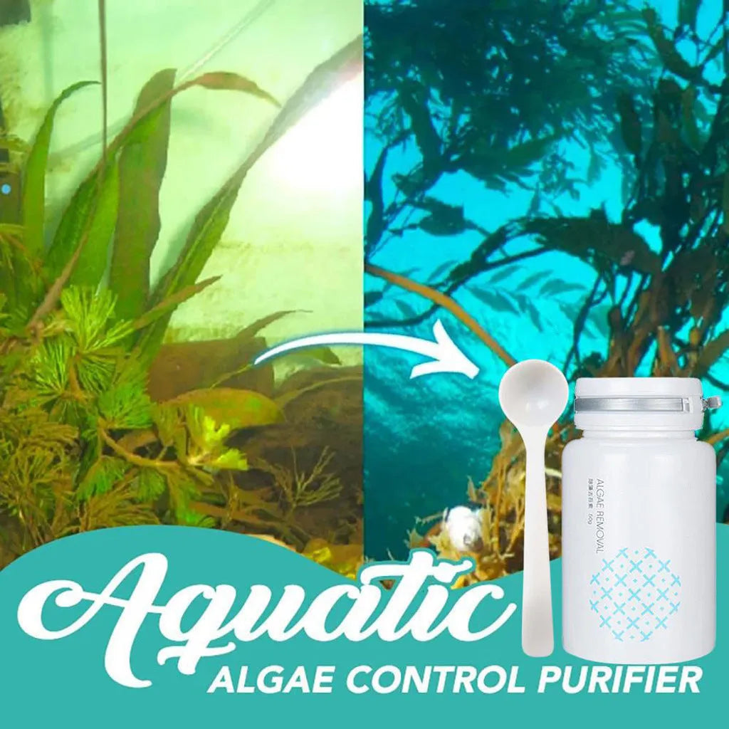 50g bottle or packet of algaecide for swimming pool and aquarium algae control.