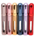 12ml aluminium portable perfume bottle with glass liner in six colour options