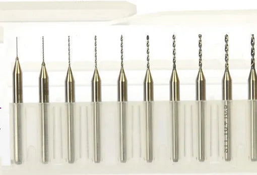 Imported tungsten carbide micro-engraving bit with 0.10mm to 2.00mm diameter range for precision circuit board processing
