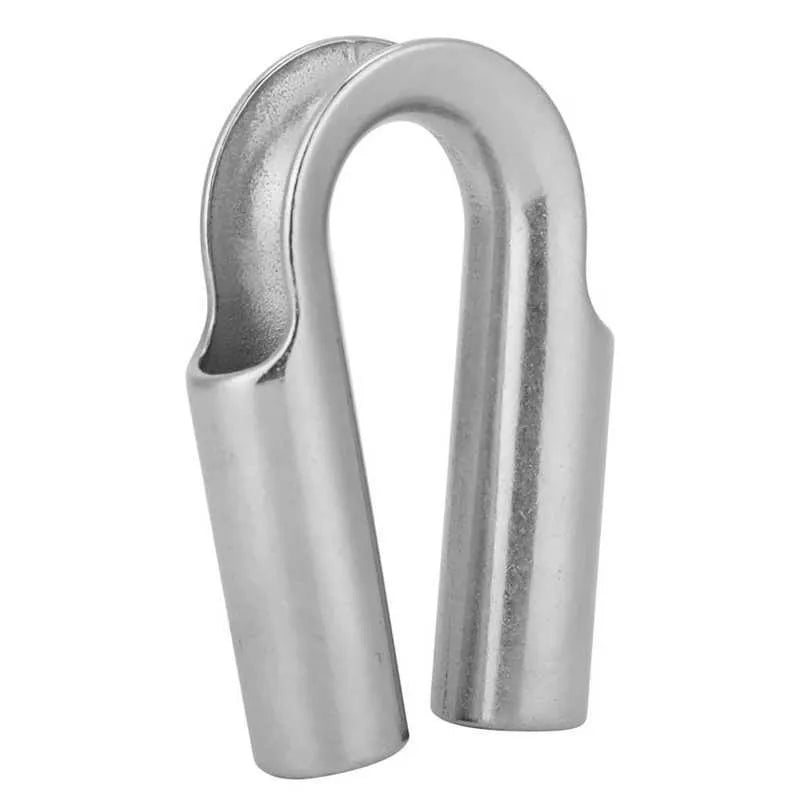 Stainless steel tubular chicken heart ring round sleeve ring set showing multiple sizes from M4 to M35
