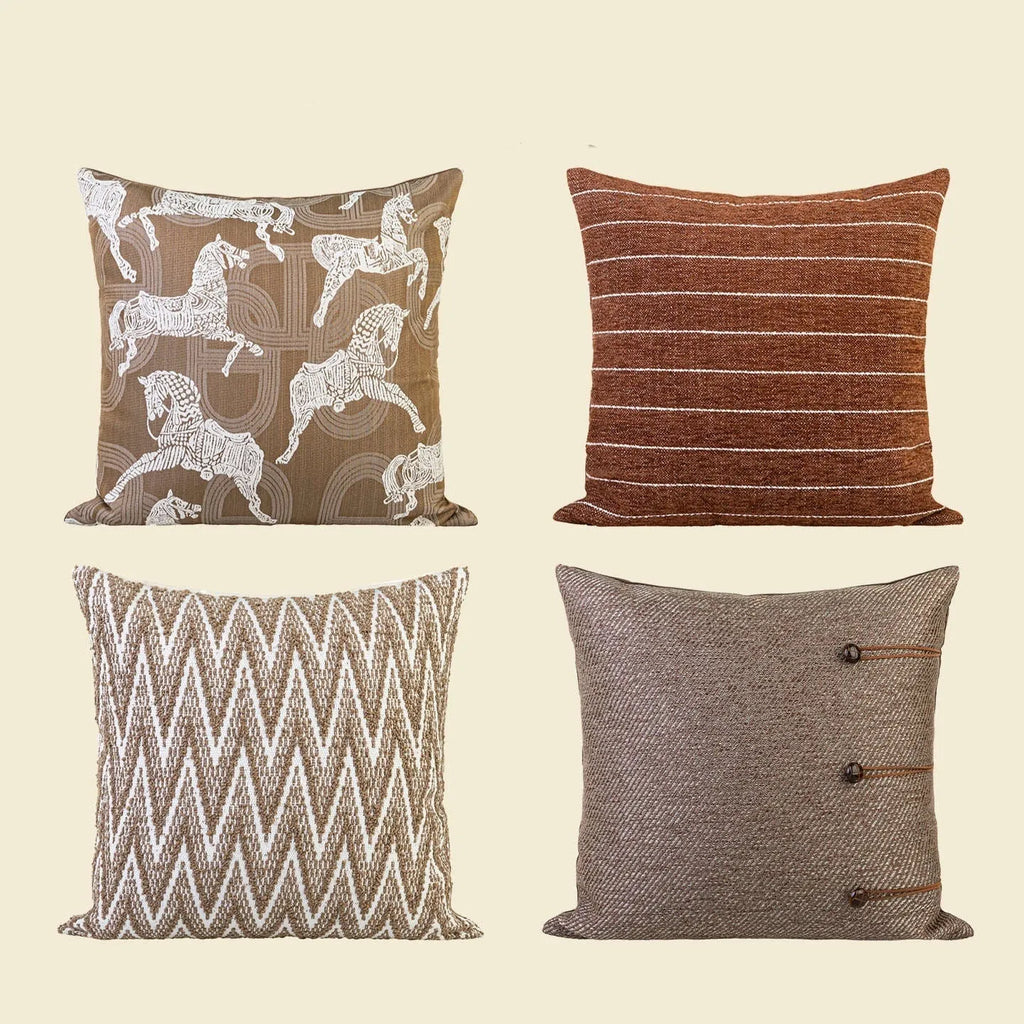 45cm square pillow cushion with feather velvet filler in Chinese ancient style design