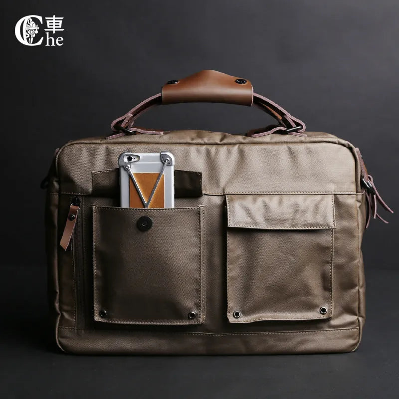 Dpark 14/15 inch laptop bag with single shoulder strap in Black colour, showing padded compartment and organisational pockets