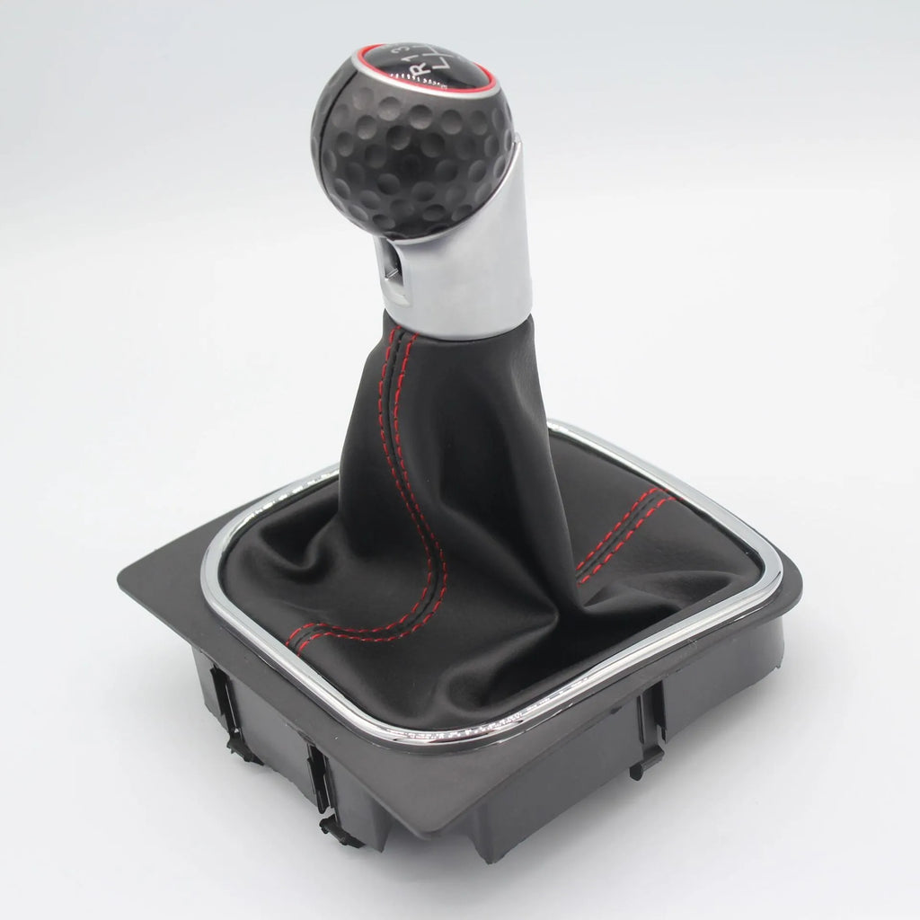 Leather gear lever handball for Golf cars with 12mm installation hole and dust-sealing design