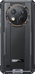 OUKITEL G1 mobile phone in grey, green, or orange colour on a plain background.