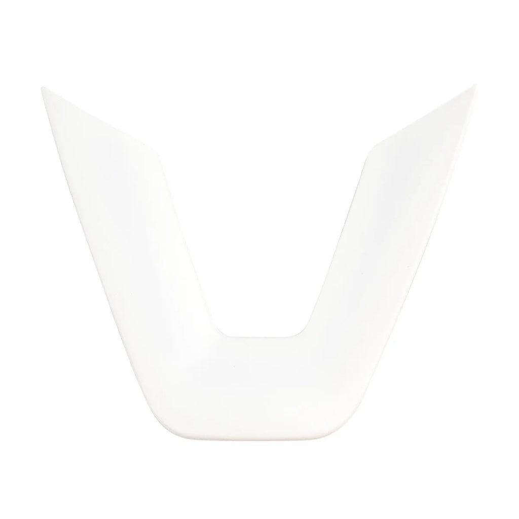 White plastic steering wheel protective patch for car interior renewal and scratch protection
