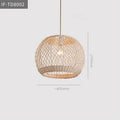 Hand-woven rattan chandelier with straw willow lampshade, ceiling light for 15-30 sqm rooms, brown and grey options