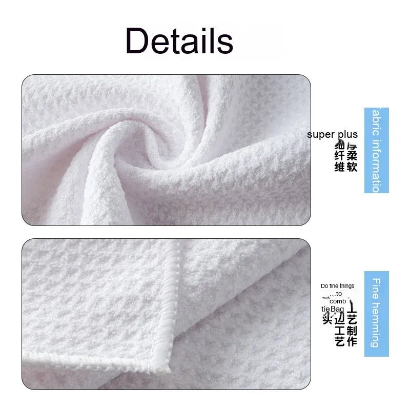 Waffle weave golf ball cleaning cloth in red, showing textured surface and hemmed edges.
