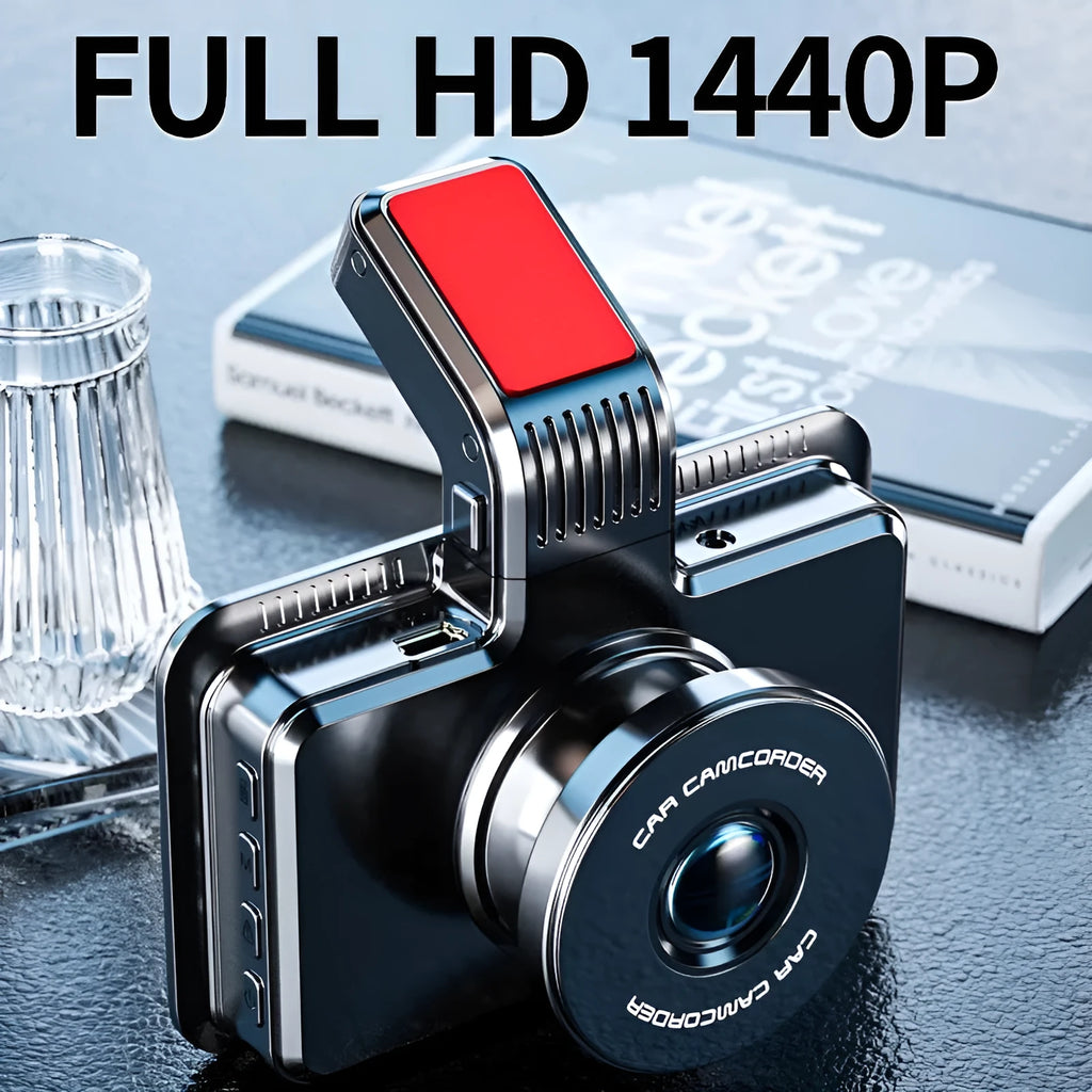 3-inch dual lens car DVR dash camera with front and rear recording capabilities