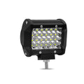 Black aluminium 72W LED vehicle strip light with 4 rows of beads and stainless steel bracket