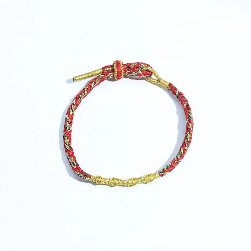 Adjustable eight-strand woven colourful guard strap in flexible wire with zodiac colour options