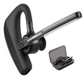 Black true wireless Bluetooth earbuds with charging case