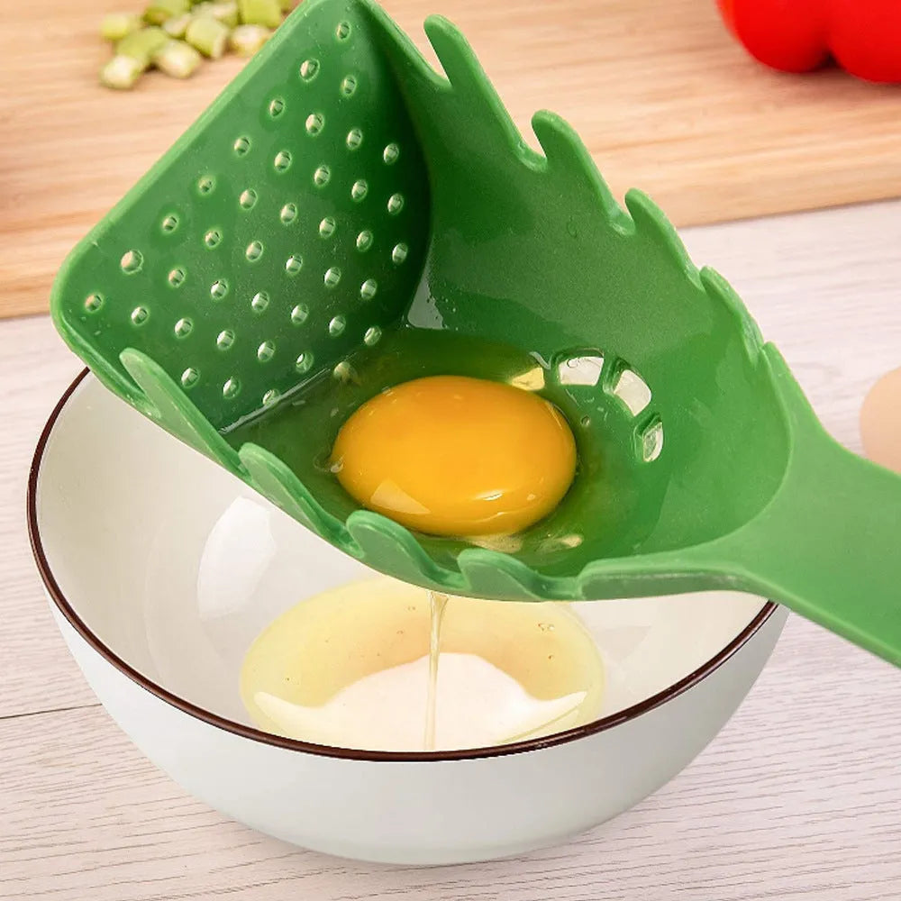 Multifunction kitchen spoon set with plastic shovel and spaghetti spoon for cooking tasks
